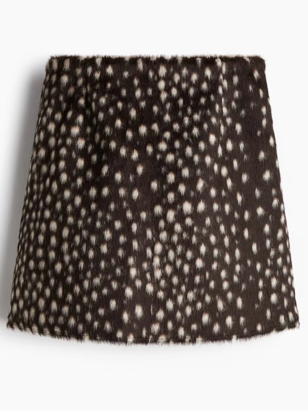 H&M Fuzzy Deer Bambi Hair Mini Skirt